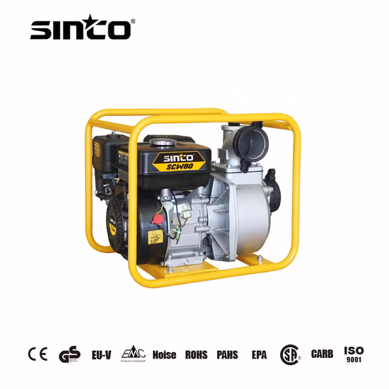 3 polegadas refrigerado a ar 196cc Gx200 motor a gasolina sucção elétrica gasolina centrífuga bomba de água para irrigação