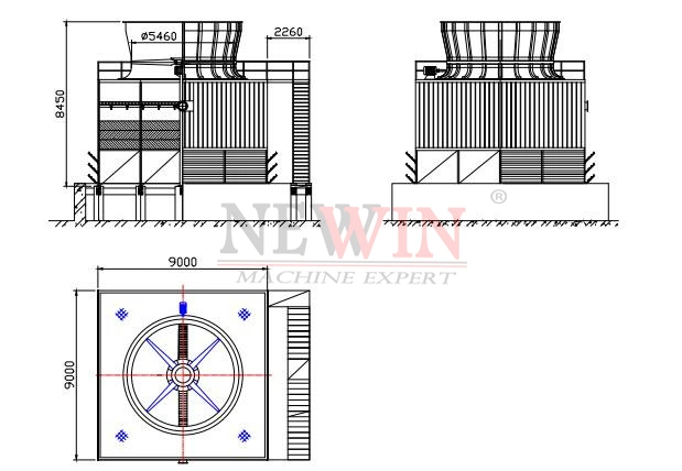 FRP Industrial Usage Cooling Tower/ Industrial Water Tower