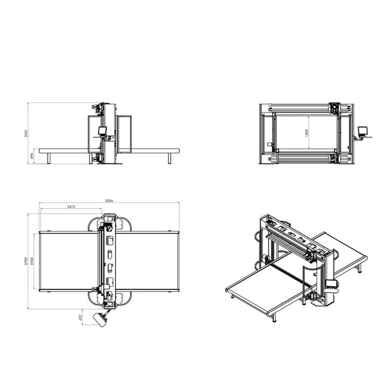 China EPS PVC PU Expanding CNC Plasma Foam Cutting Machine