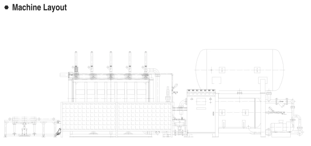 Automatic Air-Cooled EPS Block Moulding Machine Foam Polystyrene Machine