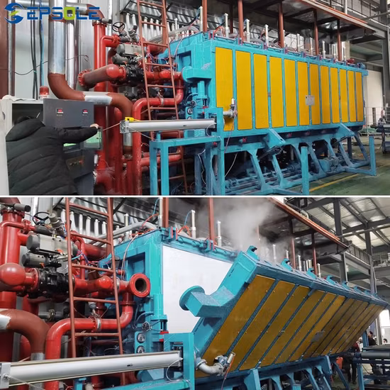 Placa de espuma EPS a vácuo automática Máquina de moldagem de blocos de placas de espuma