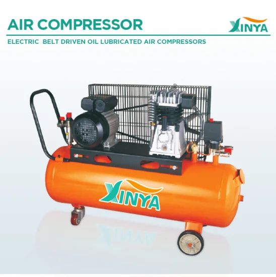 Xinya 230V 2HP 1500W Compressor de ar com injeção de óleo de alto desempenho Itália Tipo H Tanque de 50L